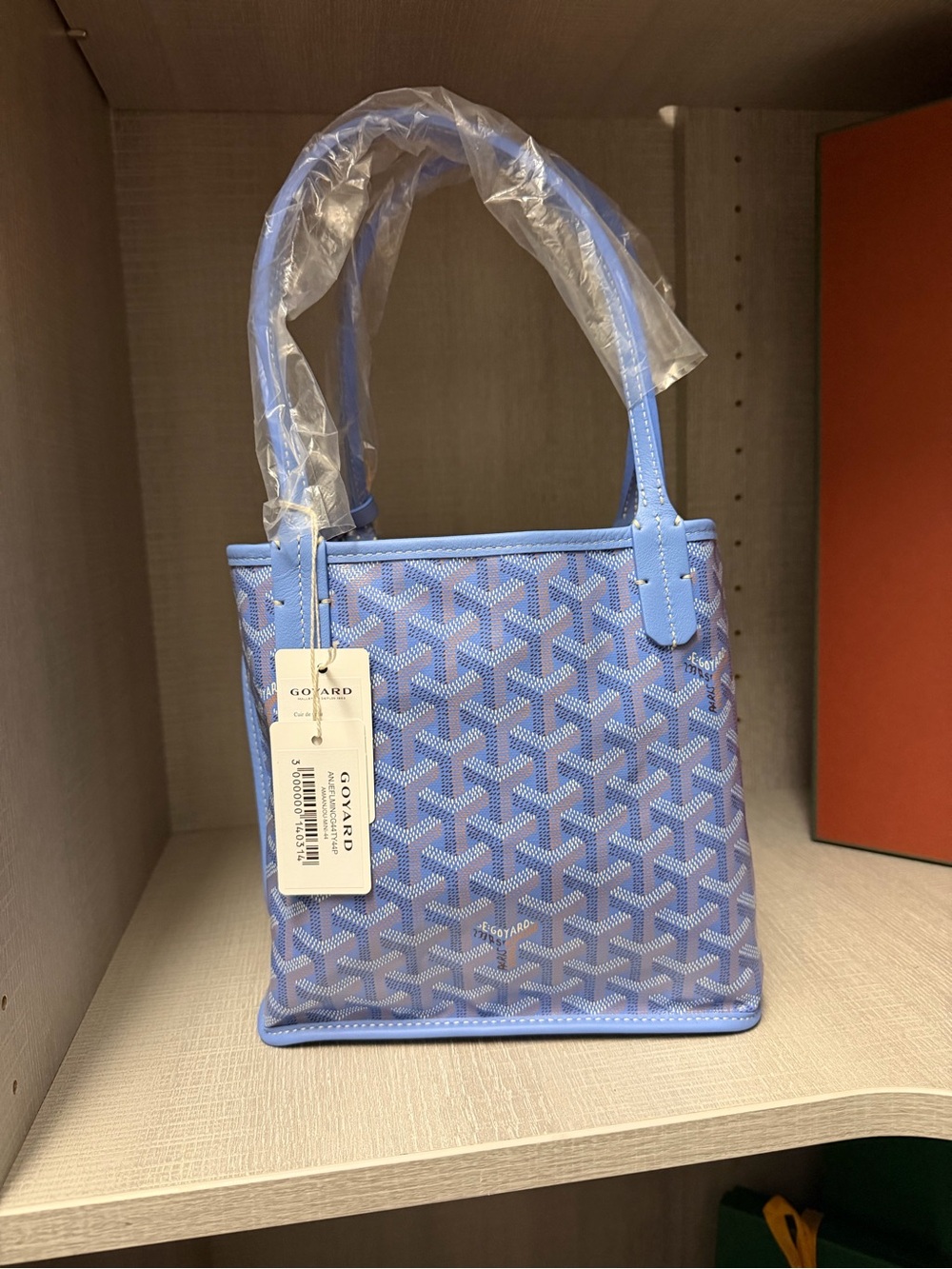 Goyard Goyardine Canvas Iris Anjou Mini Bag NWT